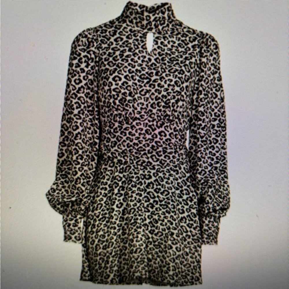 Area Stars Leopard Print Mini Dress size M - Picture 2 of 9